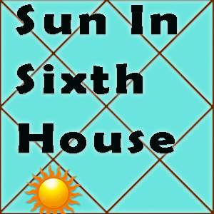 Sun in 6th house
